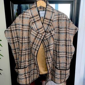 “Sleeveless” polyester jacket. Brand new with tags from Anthropologie.